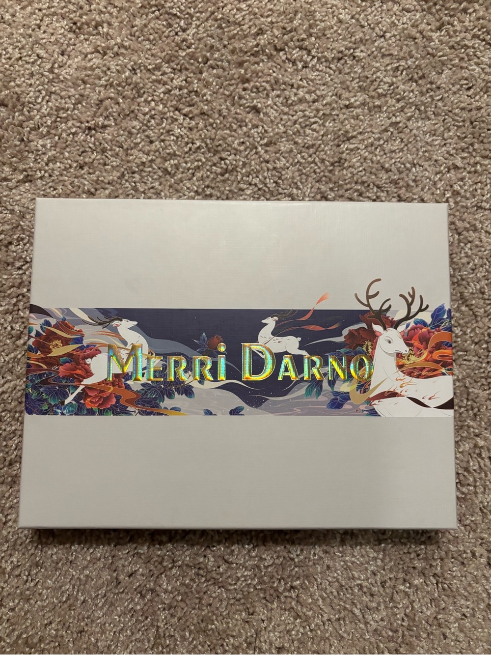 Merri Darnó Blue Floral Silk Scarf